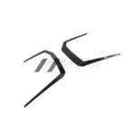 Side angle view of Lamborghini Urus pre-preg carbon fibre front bumper canards – ASM Sports Tech premium aero styling