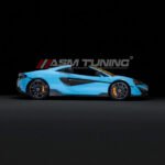 McLaren 540C dry pre-preg carbon fibre side skirts – ASM Performance performance rocker extensions close-up