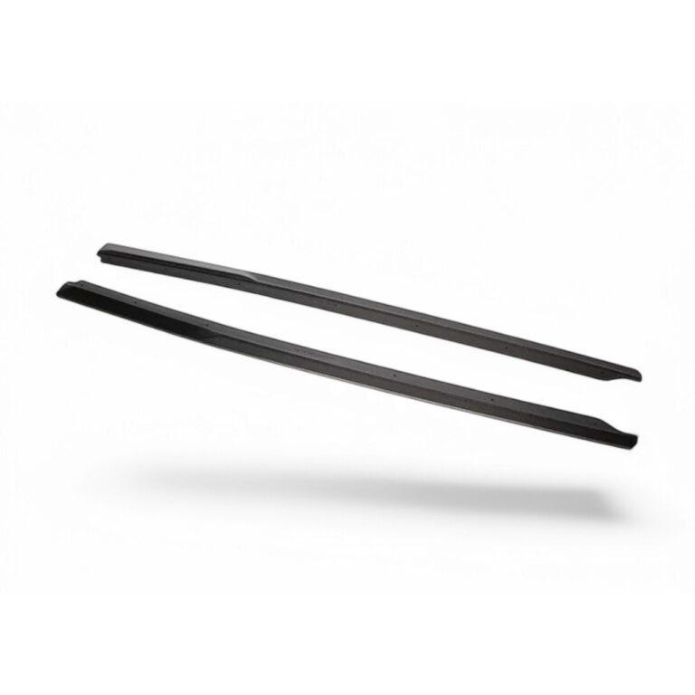 Dry carbon fibre side skirts for Audi R8 V10 Gen 2 gloss-finish lightweight rocker extensions