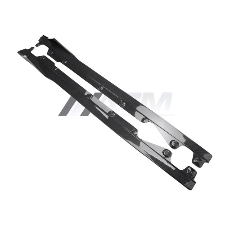 Carbon fibre side skirts for BMW G42 2 Seriesgloss-finish lightweight rocker extensions