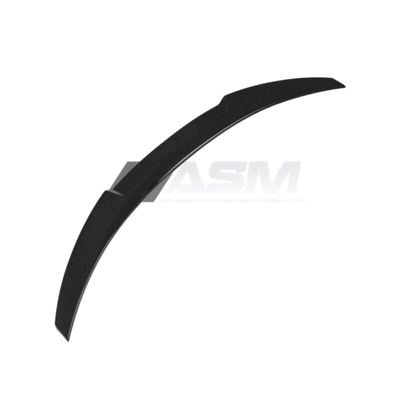 V Style carbon fibre rear spoiler for BMW M4 F82 gloss-finish trunk lip upgrade
