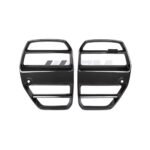 GT Style carbon fibre front grille without ACC for BMW M4 G82/G83 gloss-finish kidney grille replacement