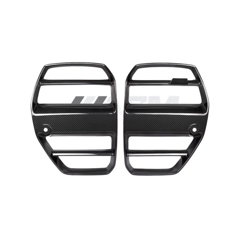 GT Style carbon fibre front grille without ACC for BMW M4 G82/G83 gloss-finish kidney grille replacement