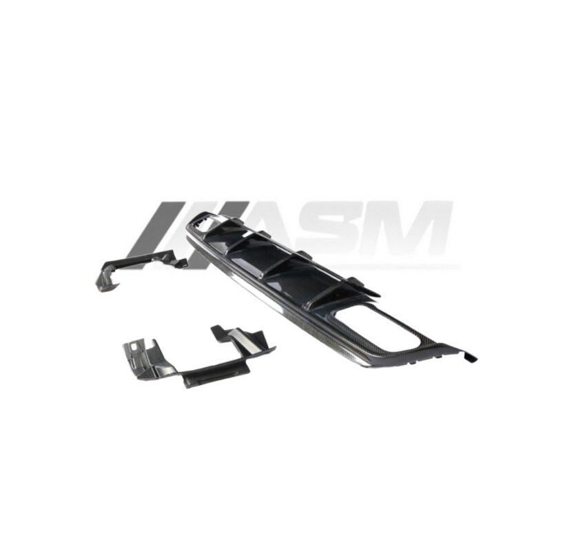 Carbon fibre rear diffuser for Mercedes A-Class W176 gloss-finish OEM fitment upgrade