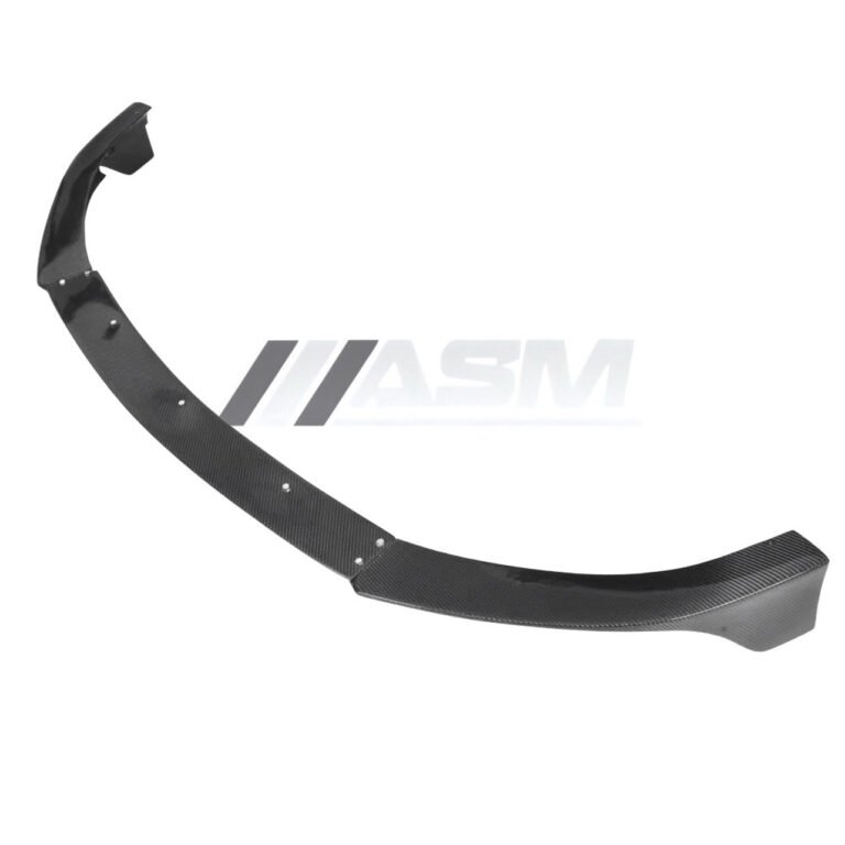 Close-up of Mercedes C63 W205 carbon fibre front splitter