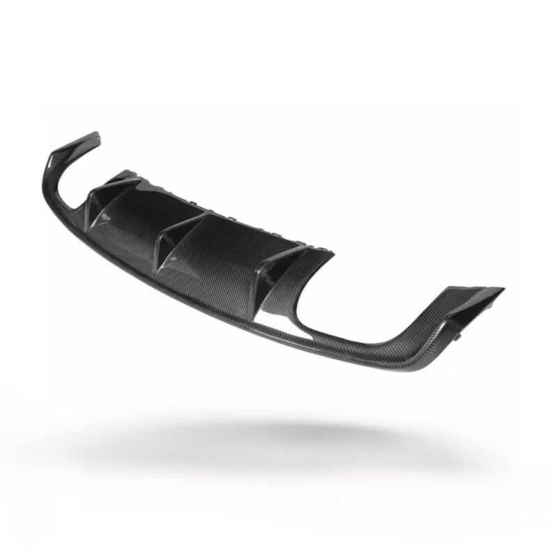 Carbon fibre rear diffuser for Audi A3 S-Line/S3 Facelift 8V Saloon gloss-finish OEM fitment upgrade