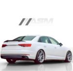 V Style carbon fibre rear spoiler for Audi A4/S4 B9 gloss-finish trunk lip with OEM fitment