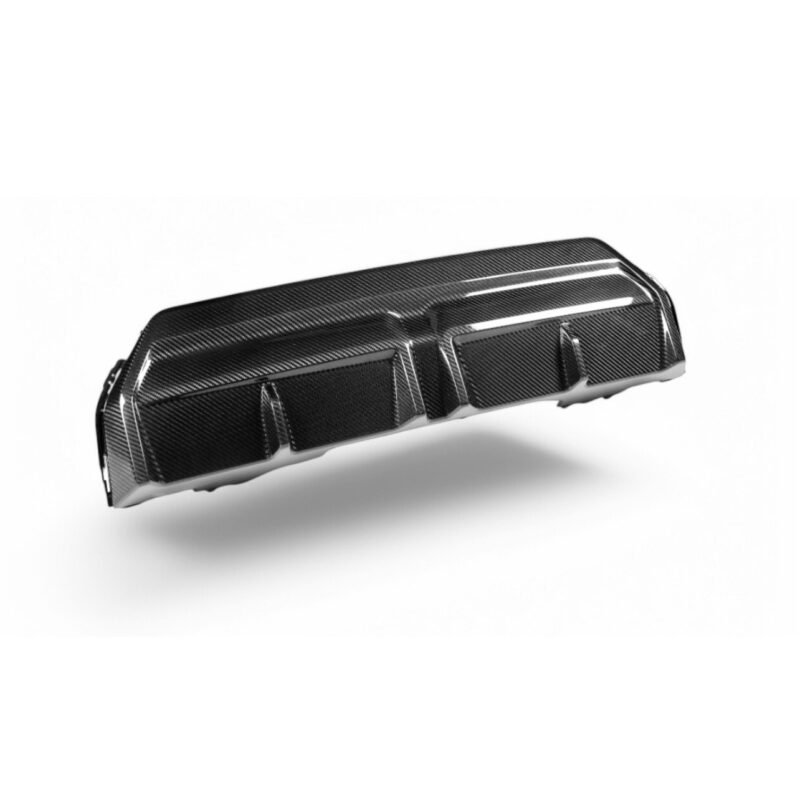 OEM Style dry carbon fibre rear diffuser for BMW G42 2 Series gloss-finish lightweight aerodynamic upgrade