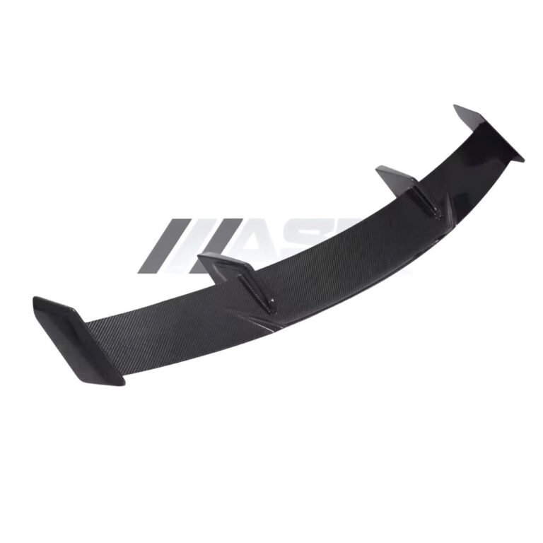 Angle view of BMW M4 G82 MP Style carbon fibre wing spoiler lightweight gloss-finish rear wing