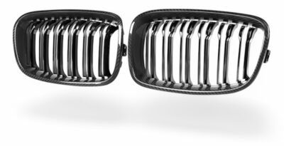Bmw 1 Series F20/F21 Carbon Fibre Double Slat Kidney Grilles