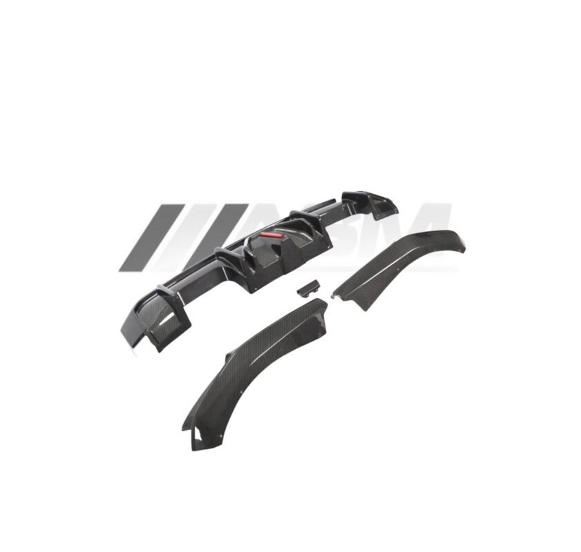 BMW M3 G80/G81 PRE-PREG CARBON FIBRE DIFFUSER V STYLE WITH LED
