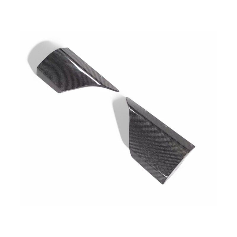 Carbon fibre rear canards for Audi S3/RS3 8V 2017+ 4-door gloss-finish OEM fitment rear bumper aero upgrade