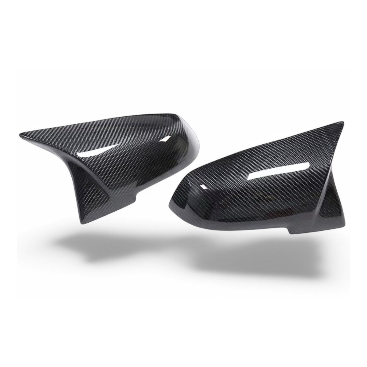 BMW F30/F31 CARBON MIRROR REPLACEMENTS M STYLE Carbon fibre M Style mirror replacements for BMW F22/F23 LCI OEM-fit gloss-finish upgrade for aggressive motorsport look