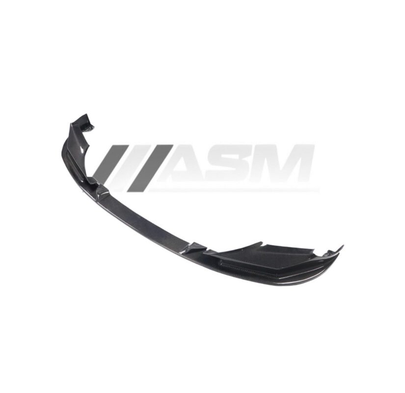 Carbon fibre V Style front splitter lip for BMW F90 M5 & M5 Competition gloss-finish OEM fitment aero upgrade