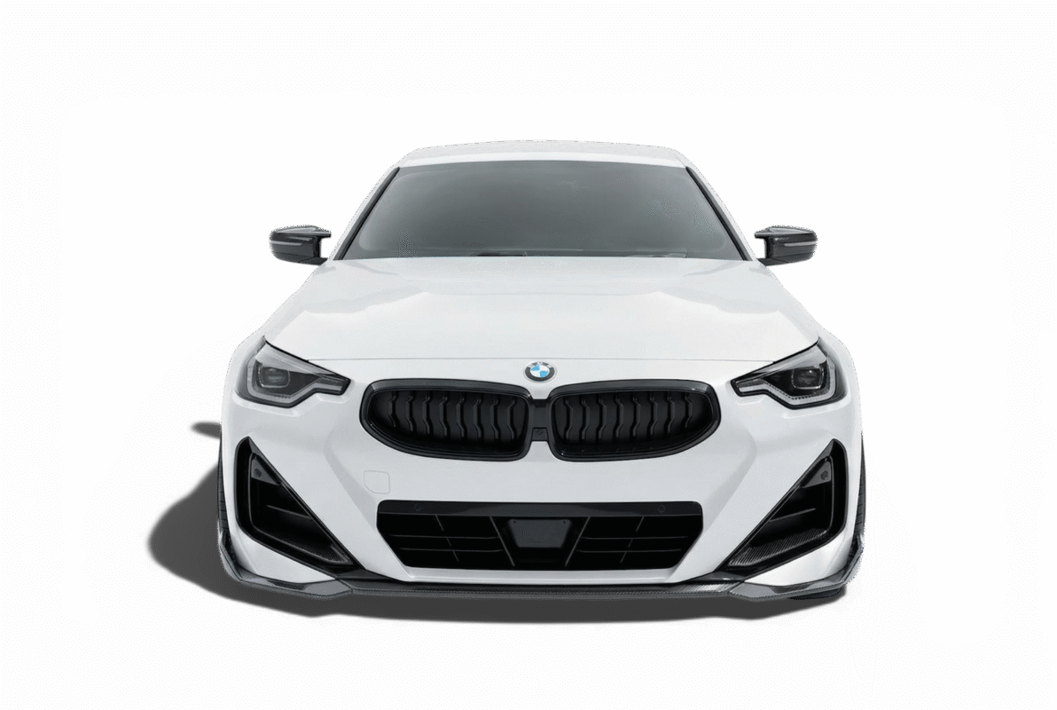 bmw-g42-2-series-dry-carbon-fibre-front-splitter-lip-mp-style-installed