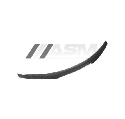 Carbon fibre V Style rear spoiler for BMW M2/M2C F87 and F22 2 Series gloss-finish lightweight trunk lip upgrade