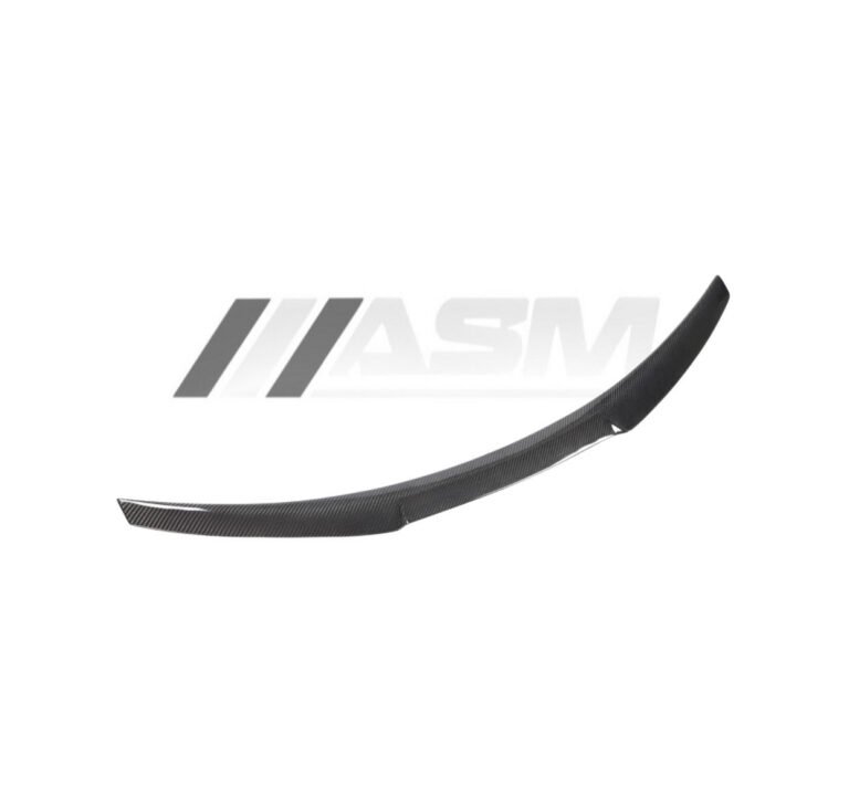 Carbon fibre V Style rear spoiler for BMW M2/M2C F87 and F22 2 Series gloss-finish lightweight trunk lip upgrade