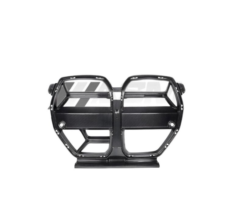 Carbon fibre front grille with ACC (Adaptive Cruise Control) for BMW M3 G80/G81 OEM-fit gloss-finish double kidney grille upgrade