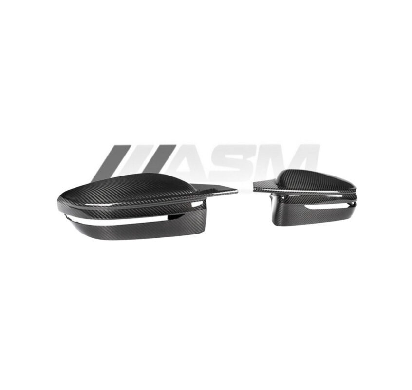 Dry carbon fibre replacement mirrors for BMW M3 G80/G81 OEM-fit lightweight gloss-finish side mirror upgrade