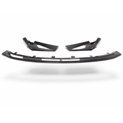 Pre-preg carbon fibre CS Style front splitter for BMW M3 G80/G81 OEM-fit gloss-finish aero upgrade with aggressive styling