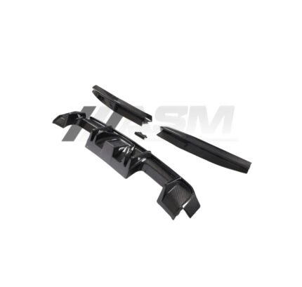 Pre-preg carbon fibre rear diffuser with LED light for BMW M3 G80/G81 gloss-finish OEM fitment aero upgrade