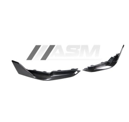 Dry carbon fibre rear bumper corners for BMW M4 G82/G83 gloss-finish OEM fitment rear aero extensions