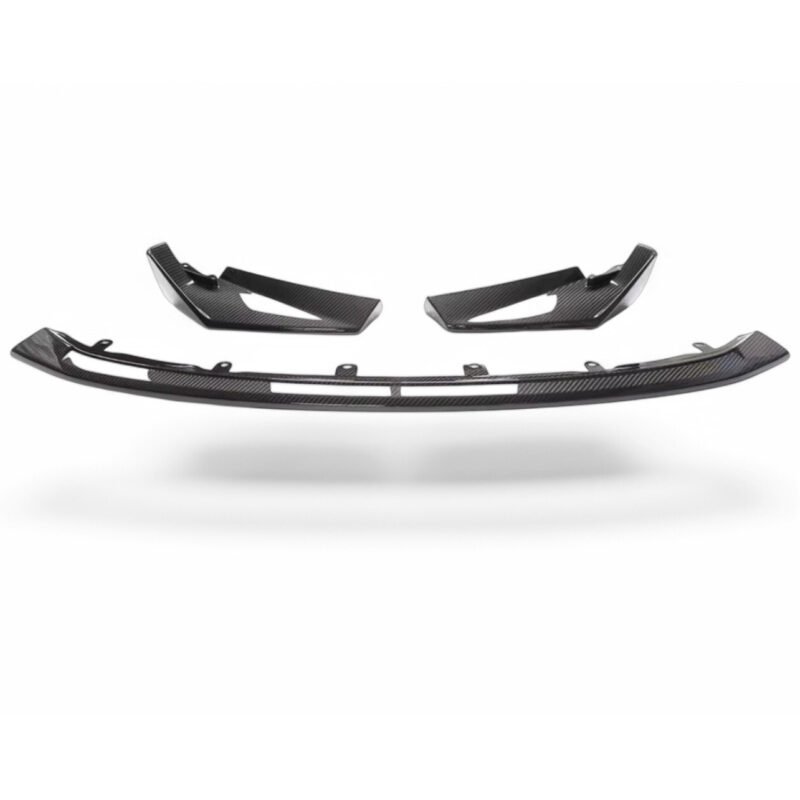 Pre-preg carbon fibre CS Style front splitter lip for BMW M4 G82/G83 gloss-finish OEM fitment aero upgrade