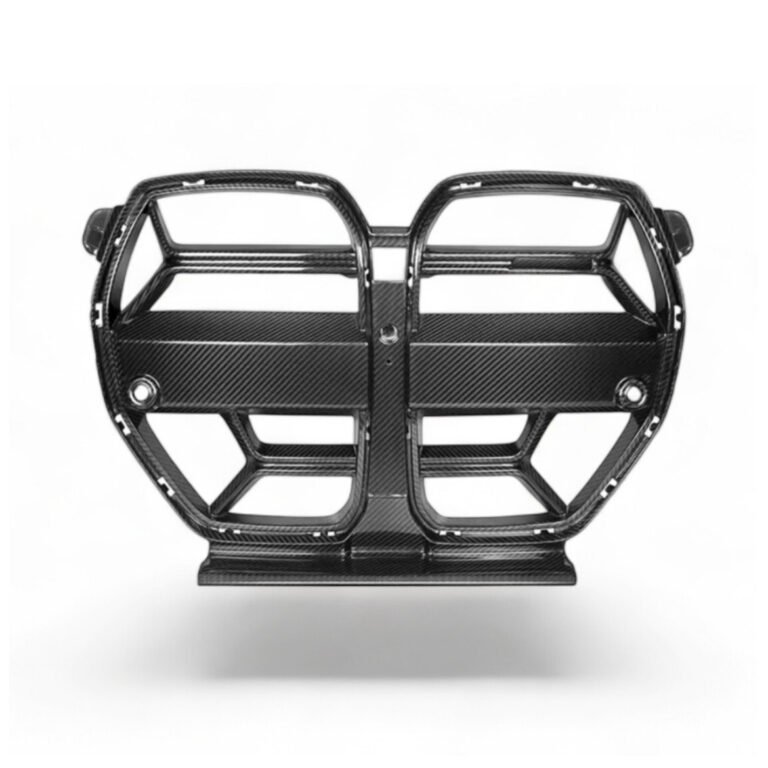 Dry pre-preg CSL Style carbon fibre grille without ACC for BMW M3 G80/G81 lightweight gloss-finish front upgrade