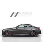 Carbon fibre side skirts for Mercedes W205 C63/C63S Coupe & Saloon gloss-finish OEM fitment rocker extensions