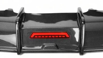 Audi A4 B9 S-Line / S4 Carbon Fibre Rear Diffuser With 3Rd Brake Light