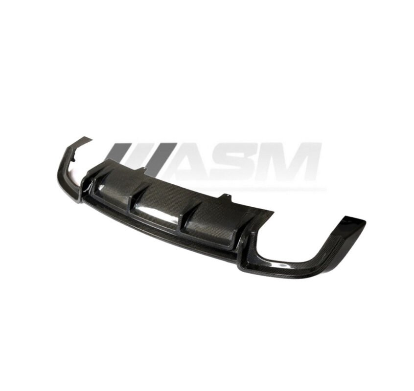 Carbon fibre rear diffuser for Audi A5 and S5 B9 2017+ lightweight gloss-finish OEM-fit aerodynamic rear bumper diffuser upgrade