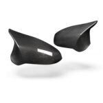 Carbon fibre replacement mirrors for BMW M4 F82/F83 gloss-finish OEM fitment housings