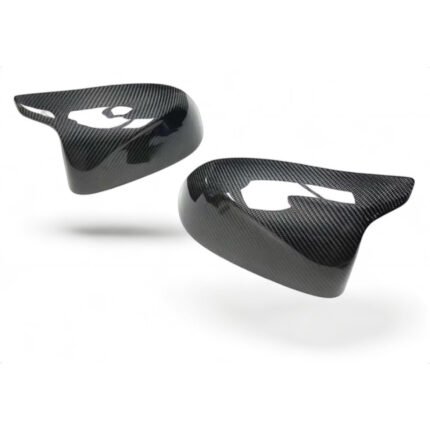 Carbon fibre mirror replacements for BMW X5M F95 and X6M F96 OEM-fit lightweight gloss-finish aerodynamic mirror caps