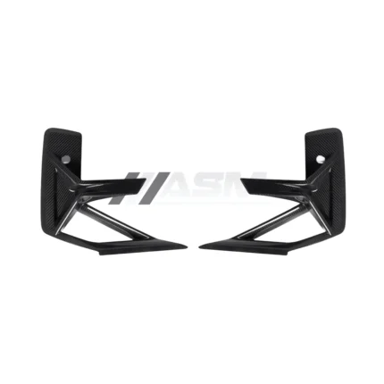 Pre-preg carbon fibre front bumper trims for BMW X3M F97 and X4M F98 LCI lightweight gloss-finish OEM-fit carbon air intake surround upgrade