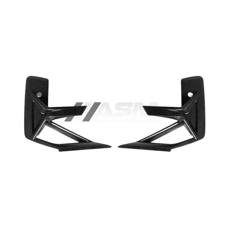 Pre-preg carbon fibre front bumper trims for BMW X3M F97 and X4M F98 LCI lightweight gloss-finish OEM-fit carbon air intake surround upgrade