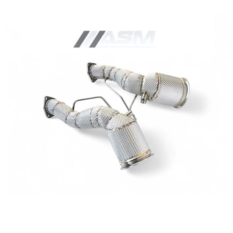 Front downpipes for Audi RS6 C8 4.0 TFSI – ASM Performance sport cat and decat exhaust upgrade