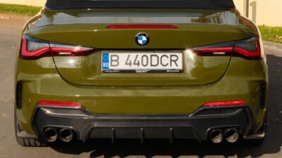 Bmw 4 Series G22 / G23 / G26 Carbon Fibre Rear Diffuser V-Style