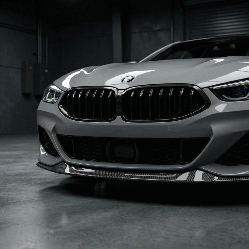 bmw-8-series-g14-g15-g16-pre-preg-carbon-fibre-splitte-installed