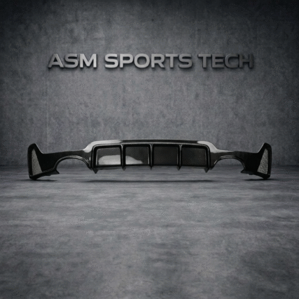 MP Style carbon fibre rear diffuser for BMW F32 F33 and F36 4 Series OEM-fit gloss-finish quad exhaust aerodynamic rear diffuser upgrade