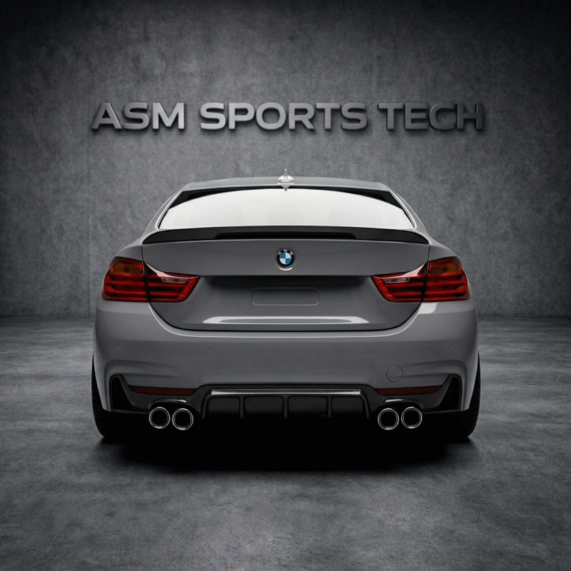 bmw-f32-f33-4-series-carbon-fibre-diffuser-mp-style-quad-exhaust-straigh-view-installed