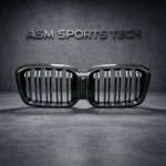 Carbon fibre front double slat kidney grille for BMW G02 X4 and G01 X3 LCI