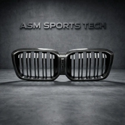 Carbon fibre front double slat kidney grille for BMW G02 X4 and G01 X3 LCI