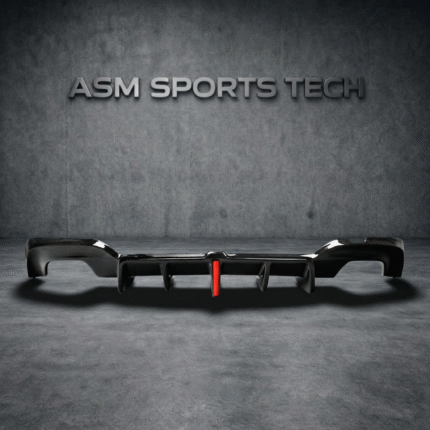 Carbon fibre rear diffuser with LED for BMW G20 and G21 3 Series