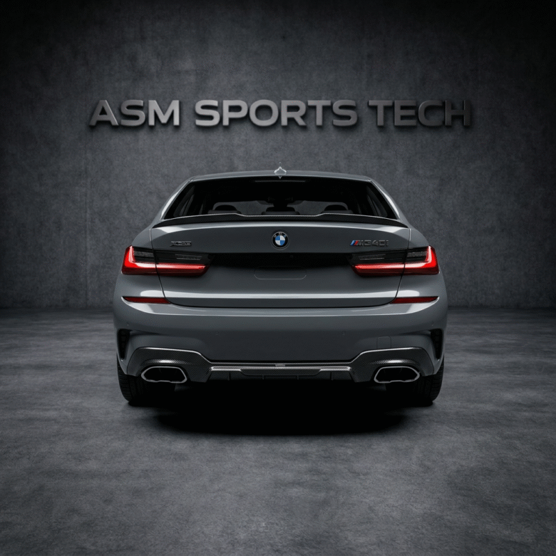 bmw-g20-g21-carbon-fibre-diffuser-mp-style-quad-exhaust-installed