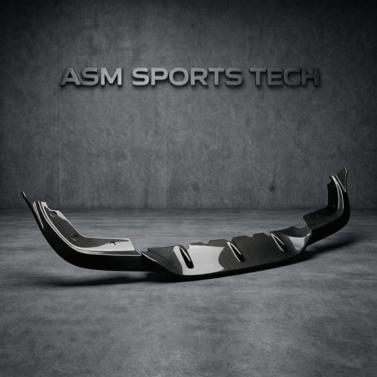 V Style carbon fibre front splitter lip for BMW G20 and G21 3 Series gloss-finish OEM-fit aerodynamic front lip spoiler upgrade