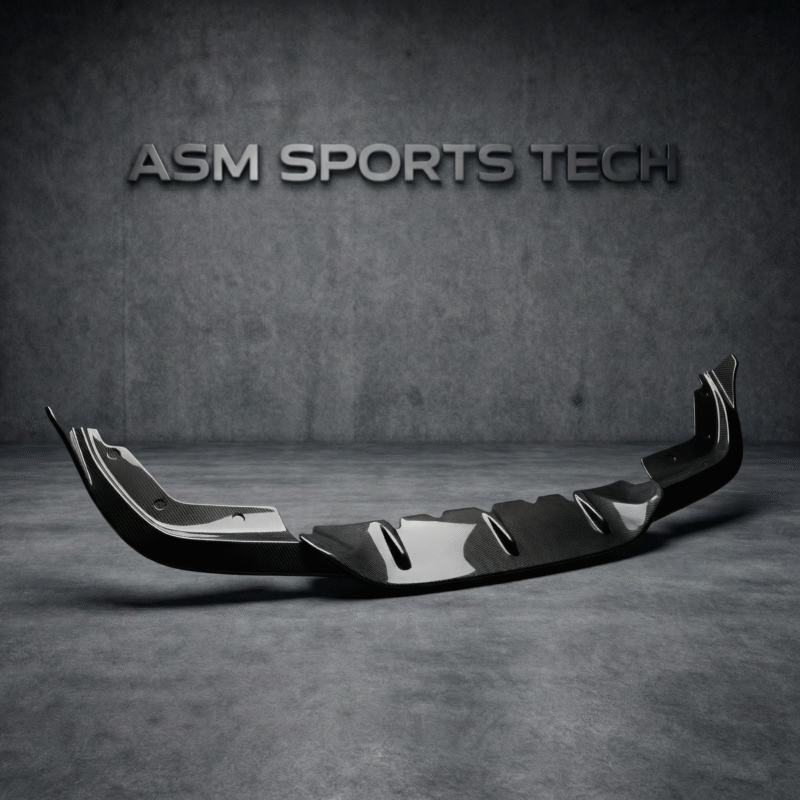 V Style carbon fibre front splitter lip for BMW G20 and G21 3 Series gloss-finish OEM-fit aerodynamic front lip spoiler upgrade