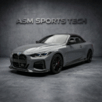 bmw-g22-g23-g26-carbon-fibre-front-splitter-v-style-installed