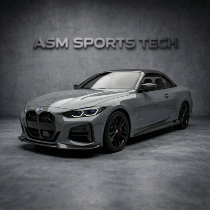 bmw-g22-g23-g26-carbon-fibre-front-splitter-v-style-installed