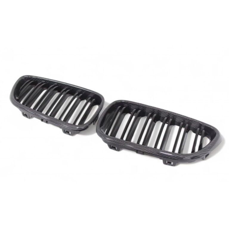 Carbon fibre front double kidney grilles for BMW M2 F87 and 2 Series F22