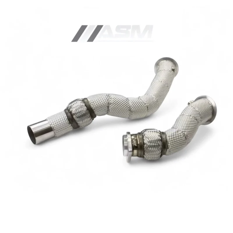 Front downpipes for BMW M2 F87 Competition with S55 engine – sport cat and decat performance upgrade
